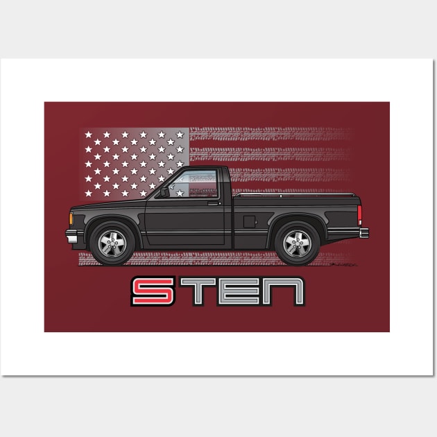 USA Black Wall Art by JRCustoms44